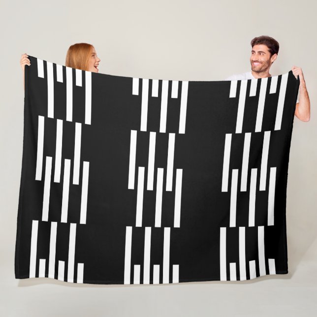 Modern solid geometrisk form mönster 2 fleecefilt (På plats)