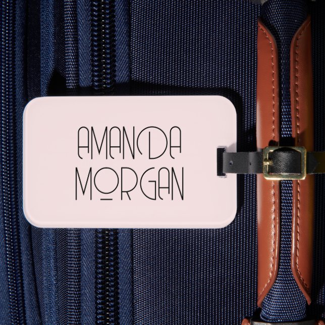 Modern solid svart minimalistisk professionell bagagebricka (Framsida Insitu 4)