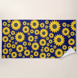 Modern solros Mönster, sommar