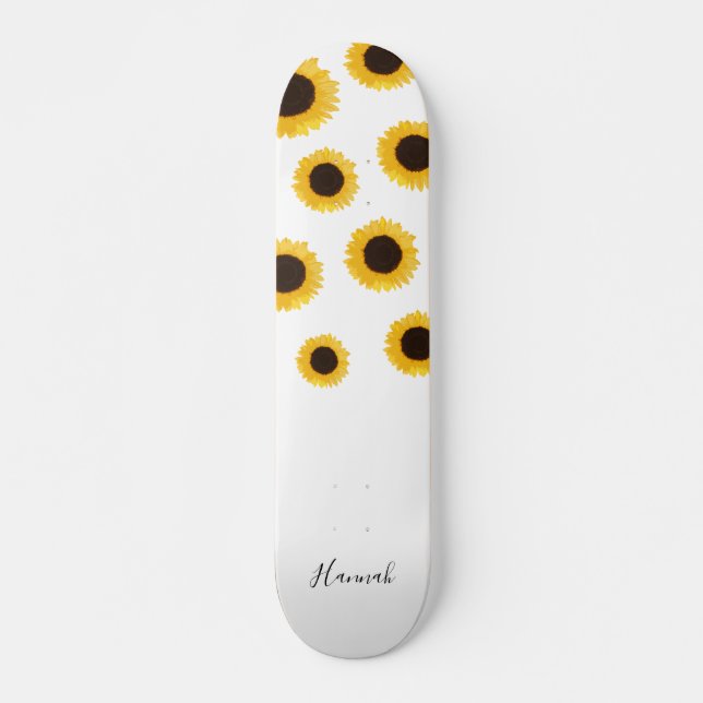 Modern solros-Personlig Mini Skateboard Bräda 18,5 Cm (Framsida)