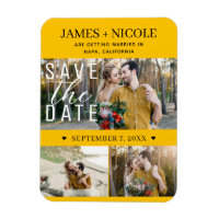 Modern Solros Save the Date Bröllop 3 Bilder
