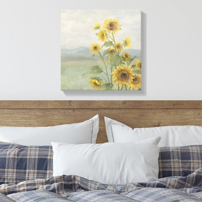 Modern solros vattenfärg & anpassa Bild (Insitu (sovrum))