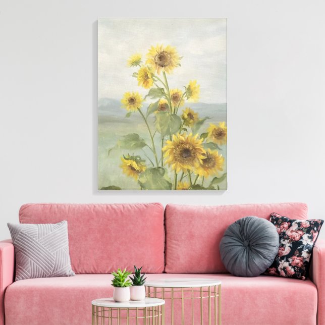 Modern solros vattenfärg & anpassa Bild (Insitu (Vardagsrum))