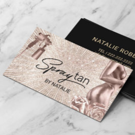 Modern solskensfärgning för Mobile Spray Tan Moder Visitkort