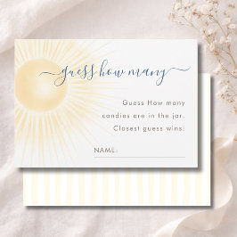 Modern Solskurs Gissa Hur Många Spelkort Tack Kort