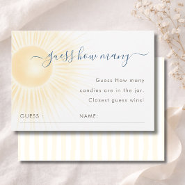 Modern Solskurs Gissa Hur Många Spelkort Tack Kort