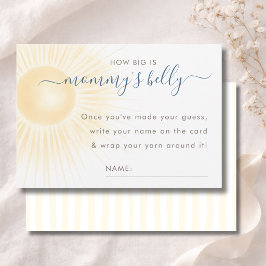 Modern Solskurs Korts för mammans magstorlek Tack Kort