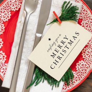 Modern som önskar dig en God jul Stämpel