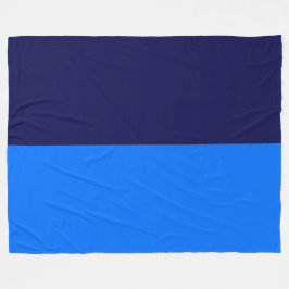 Modern, sömlös, blått djuphavets Färg-block Fleecefilt