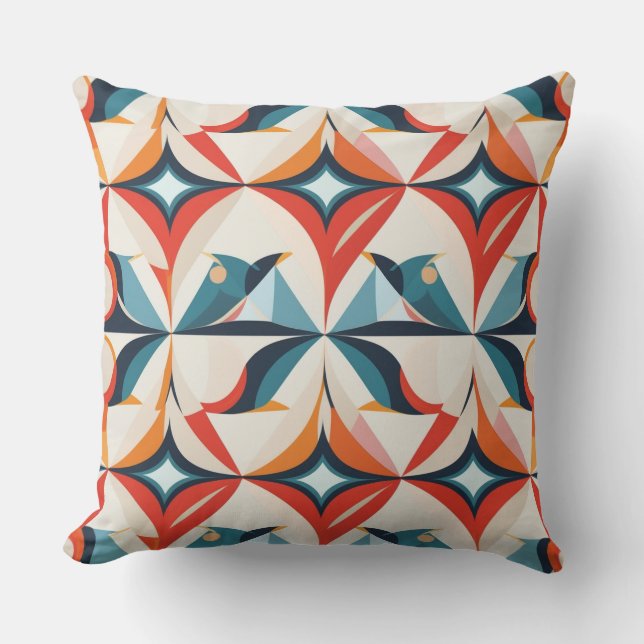 Modern sömlös Geometric Mönster Kudde (Framsida)