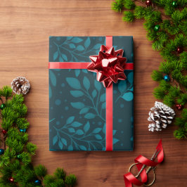 Modern sömlös mönster med tropiskt löv presentpapper