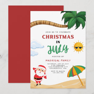 Modern sommarjul i juli-partiets inbjudan
