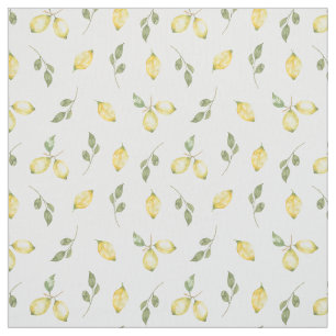 Modern sommarljus Gult Lemon Fruit Mönster Tyg