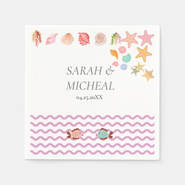 Modern sommarsäck med vattenfärg pappersservett (Framsidan)