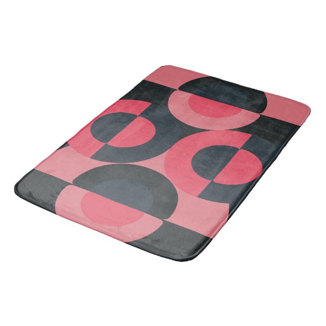 Modern sommarsolnedgång i mitten av århundradet badrumsmatta (Vinklad)