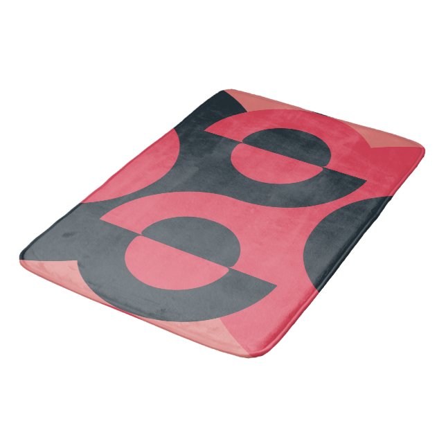 Modern sommarsolnedgång i mitten av århundradet badrumsmatta (Vinklad)