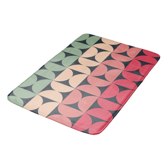 Modern sommarsolnedgång i mitten av århundradet badrumsmatta (Vinklad)