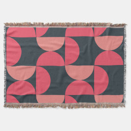 Modern sommarsolnedgång i mitten av århundradet filt