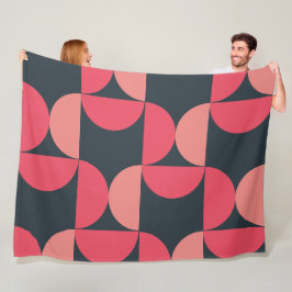 Modern sommarsolnedgång i mitten av århundradet fleecefilt