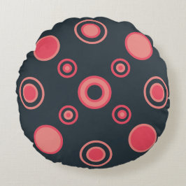 Modern sommarsolnedgång i mitten av århundradet rund kudde