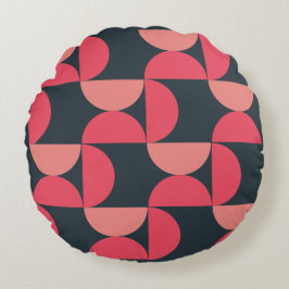 Modern sommarsolnedgång i mitten av århundradet rund kudde