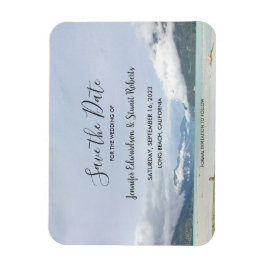 Modern sommarstrand Spara datum Magnet