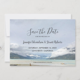 Modern sommarstrand Spara datumkortet Inbjudningar