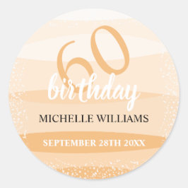 Modern sommartid i Rosa Runt Klistermärke