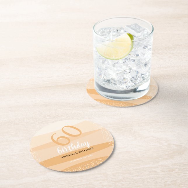 Modern sommartid i Rosa Underlägg Papper Rund (Insitu)