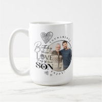 Modern Son, sonsons födelsedag typografi foto