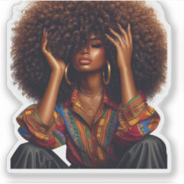 Modern Sophisticated Custom-Cut Vinyl Sticker Klistermärken