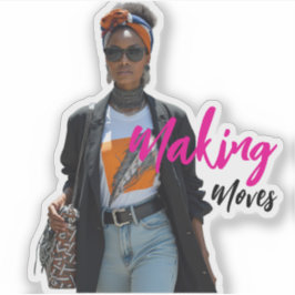 Modern Sophisticated Custom-Cut Vinyl Sticker Klistermärken