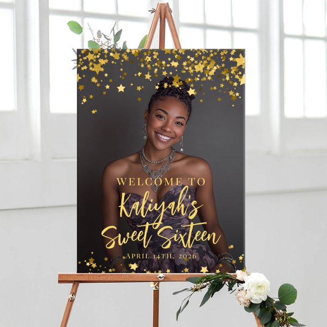 Modern söt 16 party-fotomottagning poster (Skapare uppladdad)