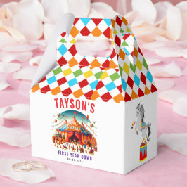 Modern Söt Cirkus Karneval 1-årsdag Presentaskar