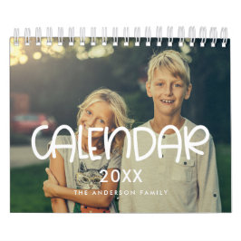 Modern söt foto 2026 kalender