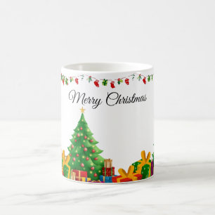 Modern söt god jul-skript - stöt kaffemugg
