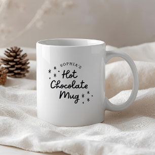 Modern Söt Kalligrafi Varm Kakao Mugg