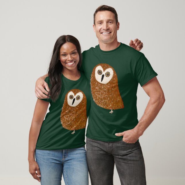 Modern söt nordlig såguggla t shirt (Unisex)