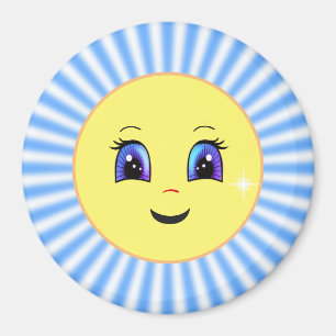 Modern söt sol ansikte magnet