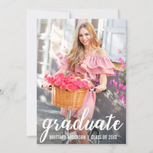 Modern Söt Studenten-annons-fotokort Meddelande