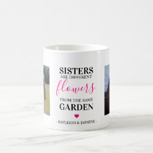 Modern Söt Tjejaktig Systerbilder Kaffemugg