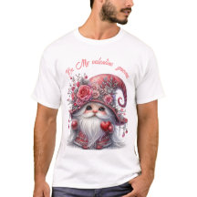 Modern sött silver-rödpärlor valentingnom