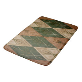 Modern Southwest Diamond Geometric Bath Mat Badrumsmatta