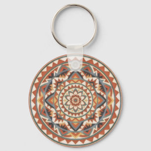 Modern Southwest Mandala Nyckelring