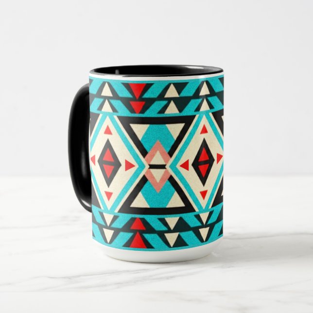 Modern Southwest Style Mug Mugg (Framsida vänster)
