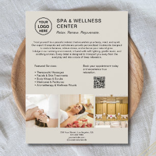 Modern Spa Hälsa Center Promotive Business Reklamblad