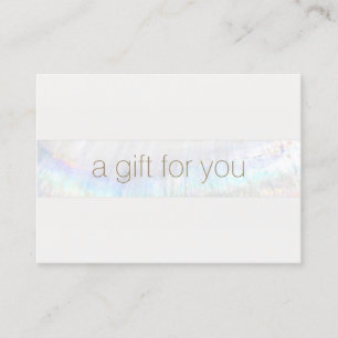 Modern Spa Salon Tropical Gift-certifikat Visitkort