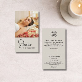 Modern Spa Wellness Massage Neutral Beige Rabattkort