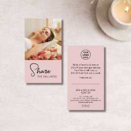 Modern Spa Wellness Massage Rosa Rabattkort