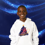Modern Space Skateboarding juljejder Kids T Shirt<br><div class="desc">Om ett år av rymd och känslosamma händelser galore,  är denna astronaut Santa skateboarding framför Julgran när han levererar sitt leksak coola och modern. Med en unik bild som fångar ett stellärt år,  är den här barntröjan ett uppenbart val för vilken rymdälskande pojke eller flicka som helst!</div>